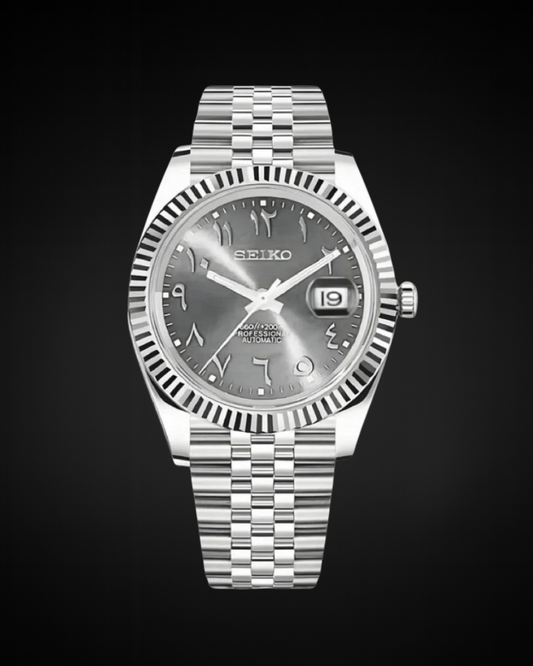 Platinum White Arabic Dial