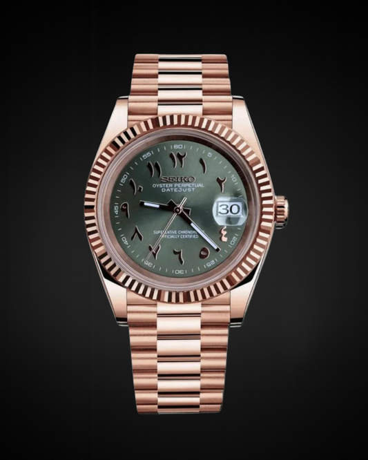 Olive Arabic Rosegold Dial