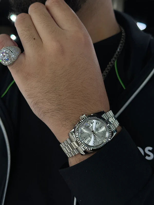 Titanium Arabic Dial